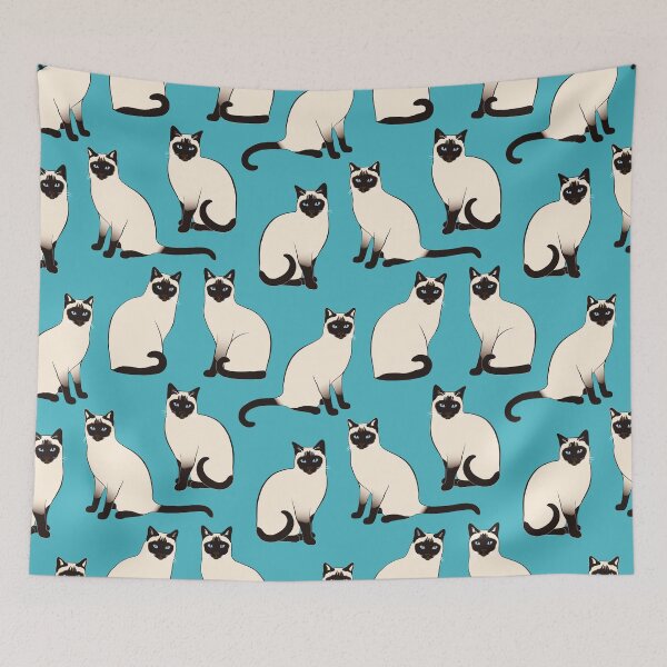 Item preview, Siamese Cats - sparse pattern designed and sold by nadyanadya.