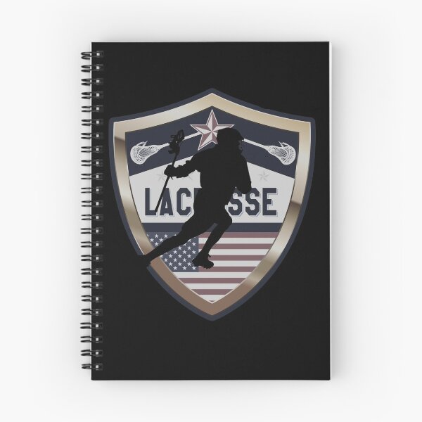 Item preview, Vintage Lacrosse Player on USA Shield T-Shirt Lax T-Shirt designed and sold by fermo.