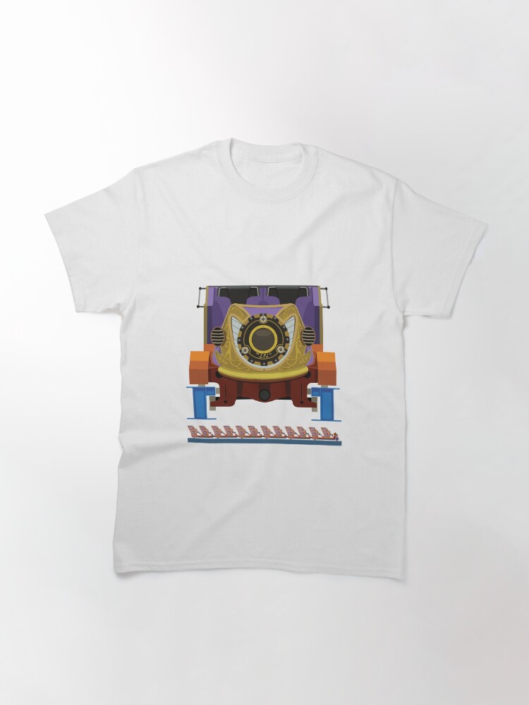 Alternate view of Twisted Colossus Coaster Car Design - Six Flags Magic Mountain Classic T-Shirt