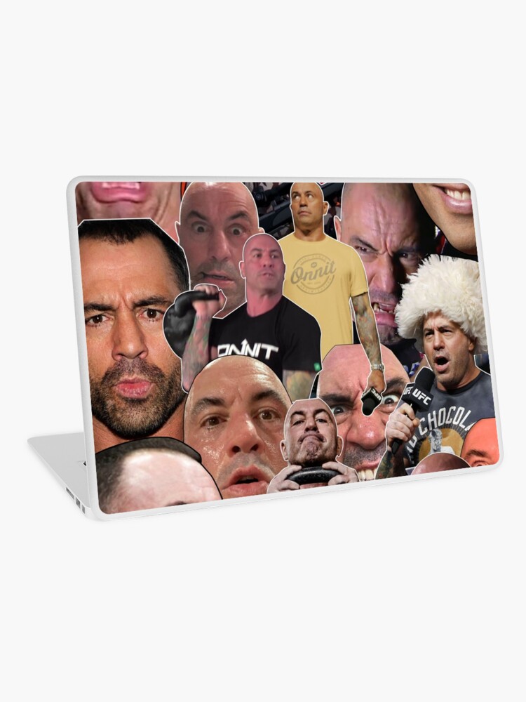 The Many Faces Of Joe Rogan Mask Laptop Skin By Meme Dreamer Redbubble