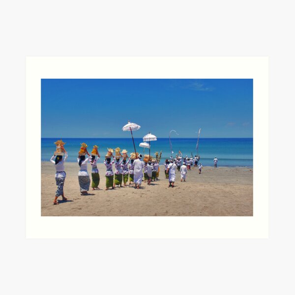 Ceremony on the beach Art Print