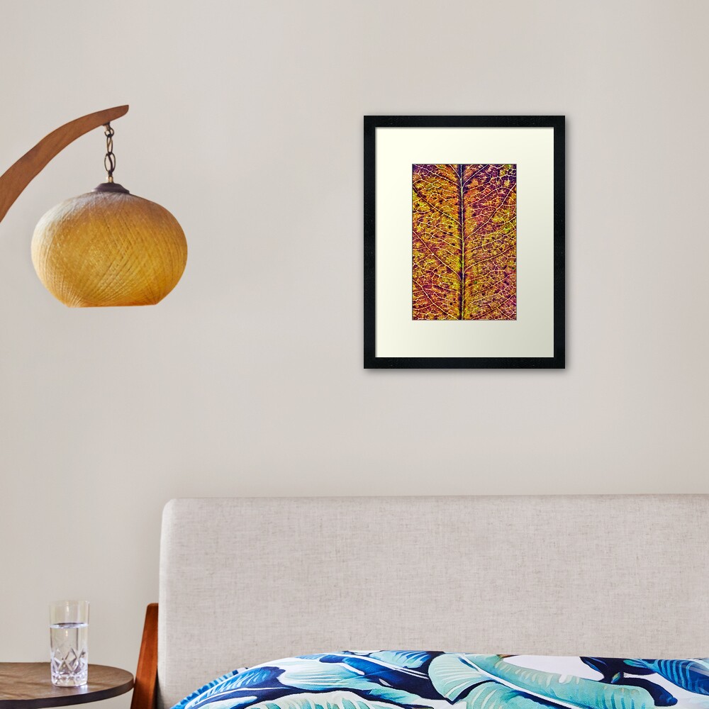 Leaf Sturcture Framed Art Print