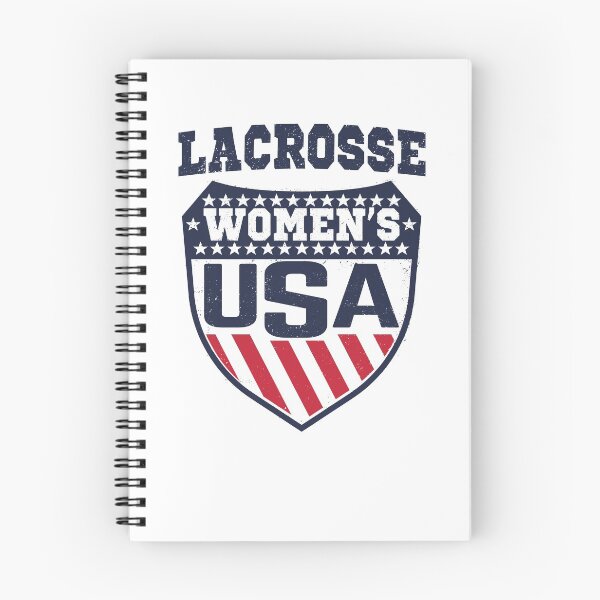 Item preview, USA Women's Lacrosse Shield T-Shirt Female Lax player designed and sold by fermo.