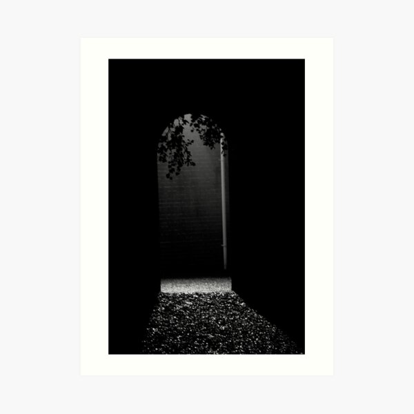 Arch way B&W Art Print