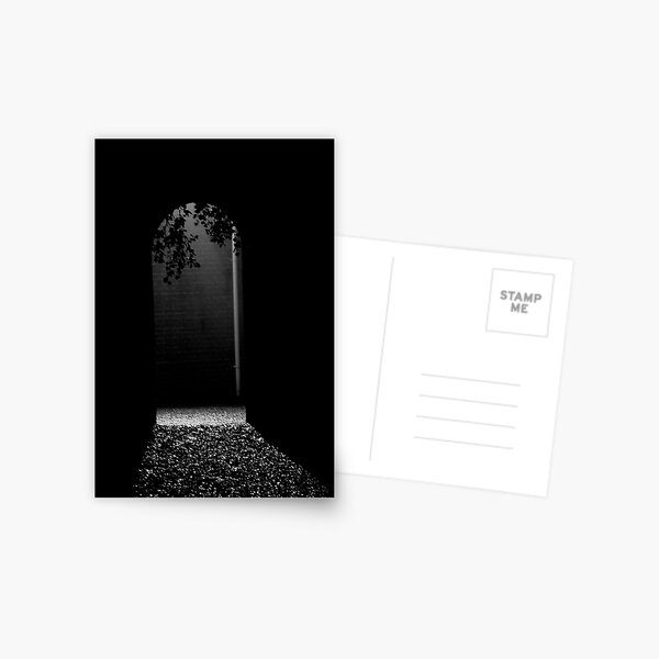 Arch way B&W Postcard