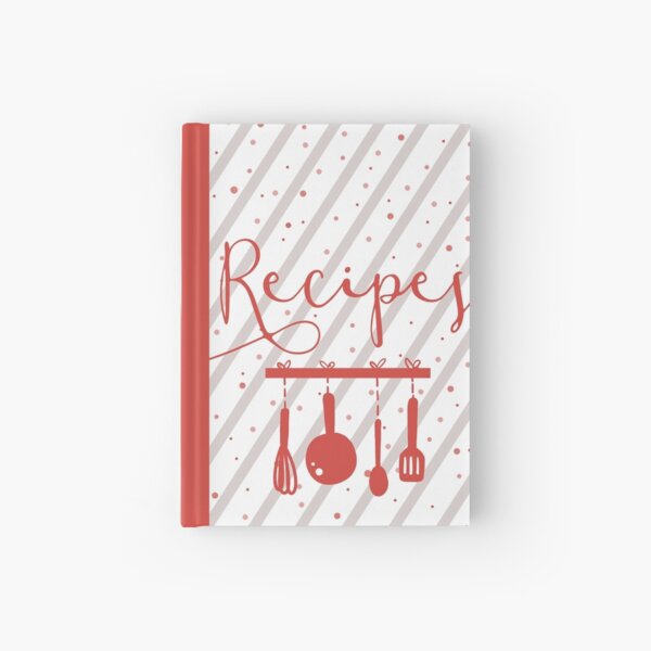 Recipe notebook - Red Hardcover Journal
