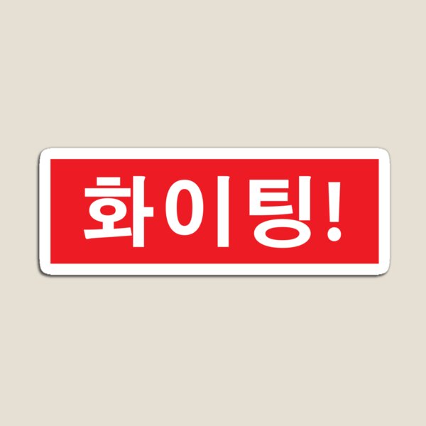 LUCHA 화이팅 Imán