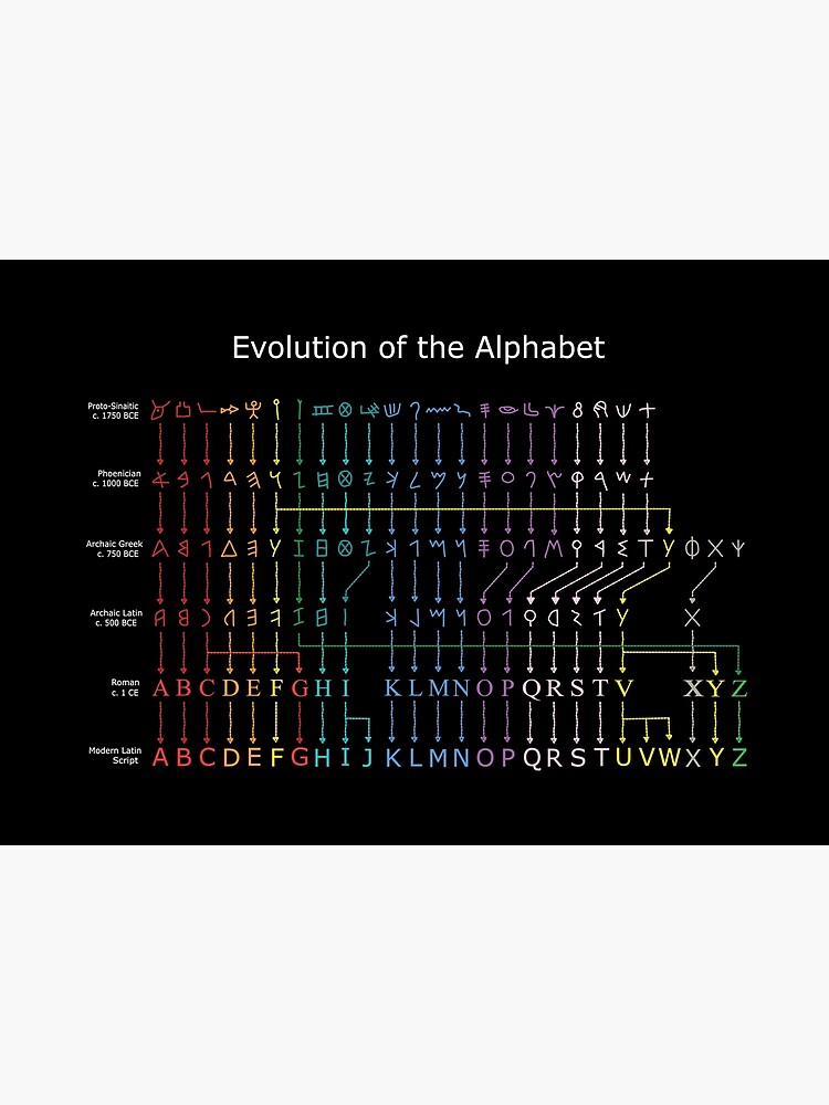 Discover Alphabet Evolution Premium Matte Vertical Poster
