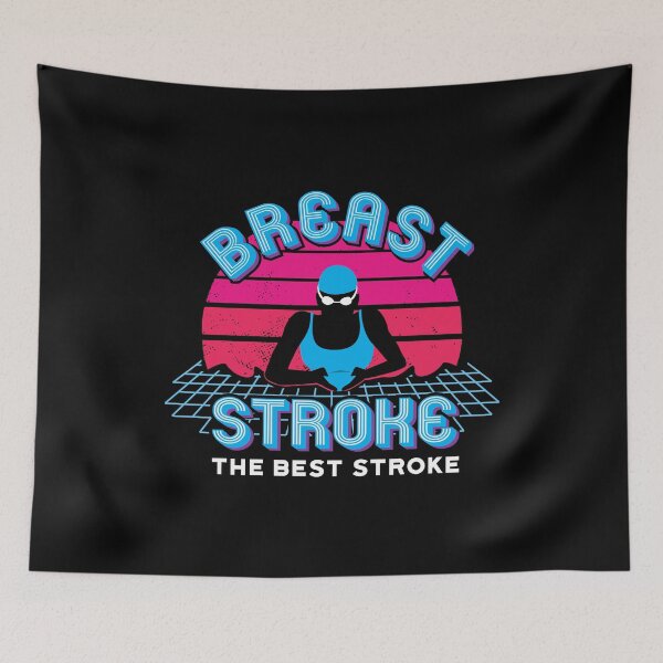 Item preview, Girls Retro Breaststroke Fan Girls Swim Gift designed and sold by oberdoofus.
