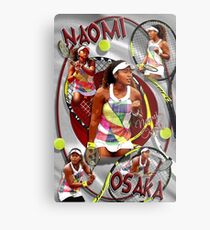 Naomi Osaka "Das Eine" Poster Metallbild