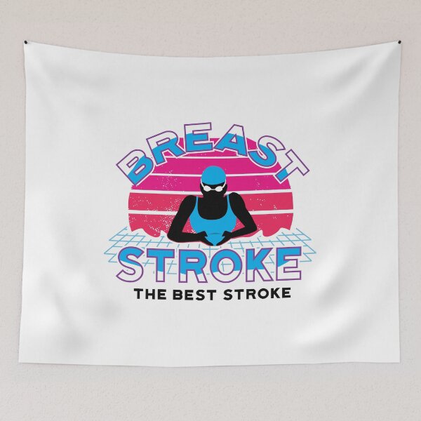 Item preview, Girls Retro Breaststroke Fan 2 Girls Swim Gift designed and sold by oberdoofus.