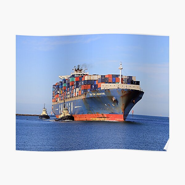 Lamartine container ship Poster