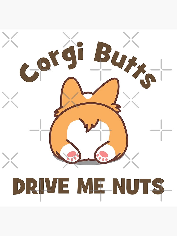 Baby CORGI BUTTS DRIVE ME NUTS Casual Wearing Tc Scarf Black