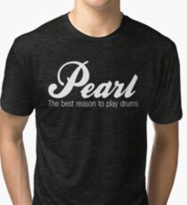 White Pearl Drums Tri-blend T-Shirt