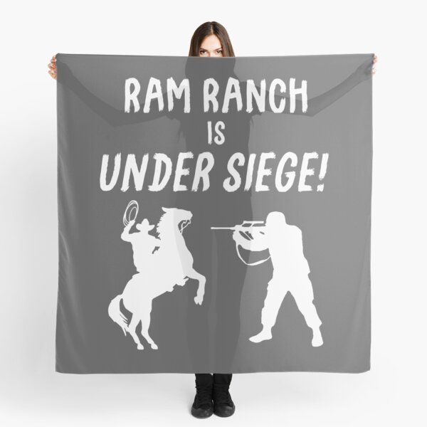 Ram Ranch Is Under Siege Scarf By Fuzzcanyon Redbubble - ram ranch cowboy roblox
