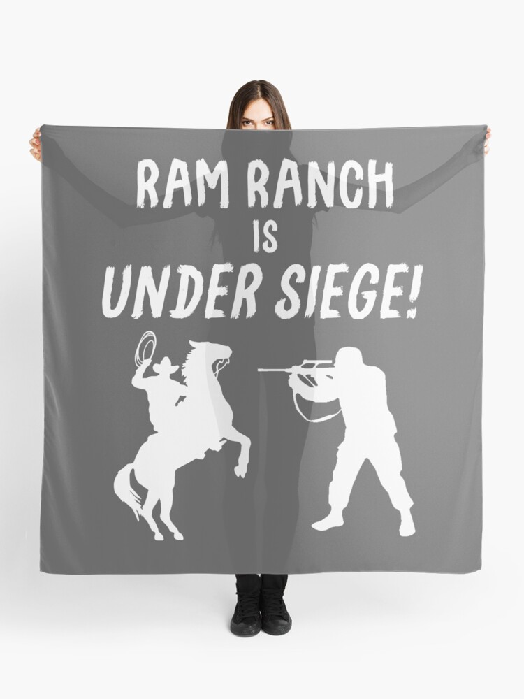 Ram Ranch Is Under Siege Scarf By Fuzzcanyon Redbubble - ram ranch is under siege roblox