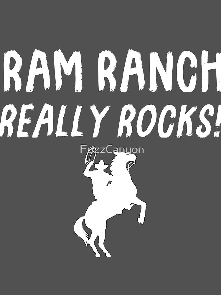 Thumbnail 3 of 3, Scarf, Ram Ranch Really Rocks! designed and sold by FuzzCanyon.