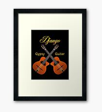 Django Gypsy Guitar Framed Print