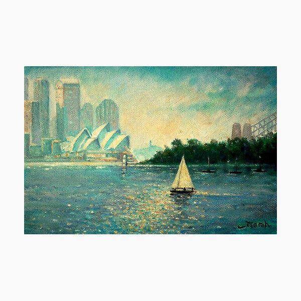 Into the Light Sydney no border Photographic Print
