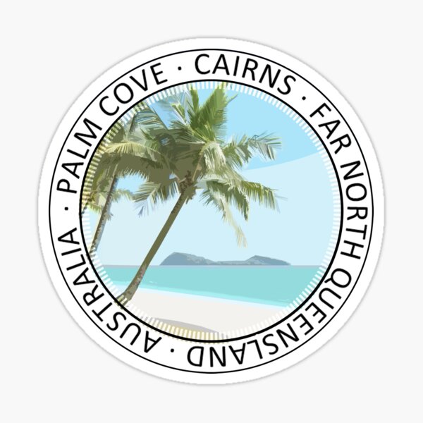 Palm Cove Art on Sticker