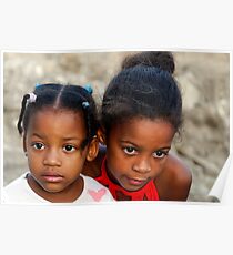 Cuban girls posing Poster