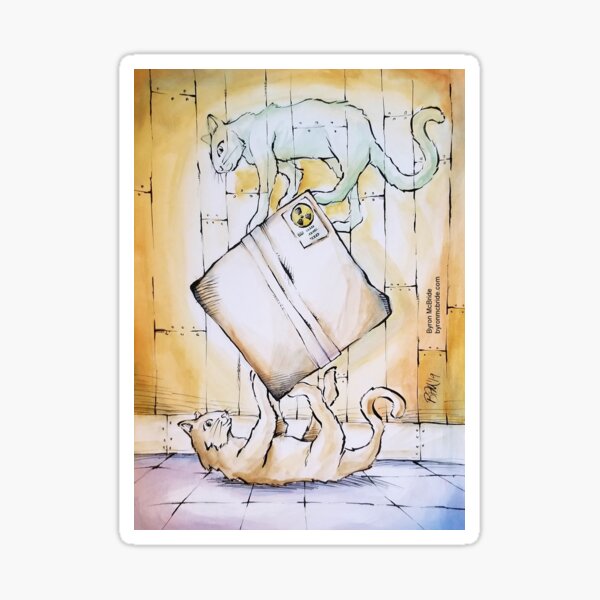 Schrodinger's Cat(s) Sticker