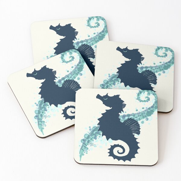 Item preview, Seahorse Silhouette, by Amber Marine © 2015 designed and sold by Amber Marine ~ Wildlife Artist ~ © 2004-2021.