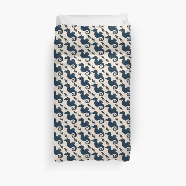 Seahorse Silhouette, by Amber Marine © 2015 Duvet Cover