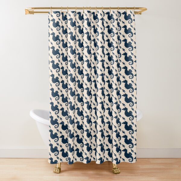Seahorse Silhouette, by Amber Marine © 2015 Shower Curtain