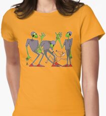 cool aliens Women's Fitted T-Shirt