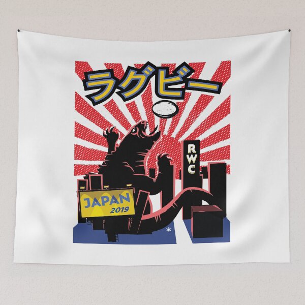 Item preview, Rugby Monster Japan 2019 Rugby Fan Gift designed and sold by oberdoofus.