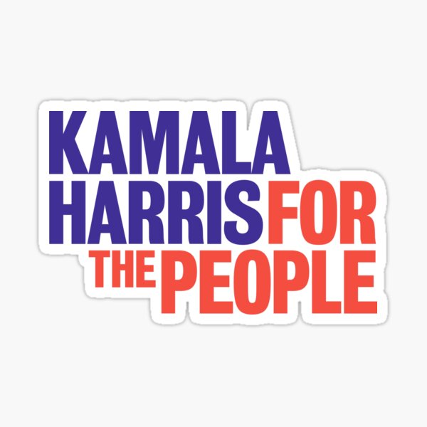 "Kamala Harris Sticker Kamala Harris President 2024 For The People