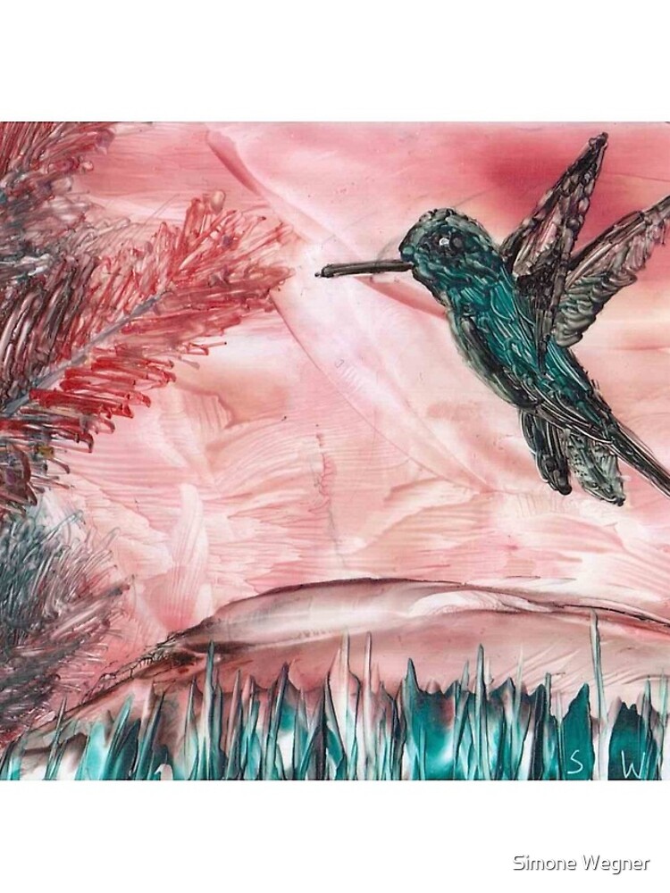 Aperçu 4 sur 4. Coque iPhone avec l'œuvre Hummingbird créée et vendue par ArtistSimone.