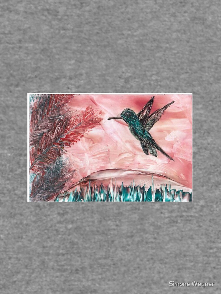 Thumbnail 6 of 6, Lightweight Sweatshirt, Hummingbird designed and sold by ArtistSimone.
