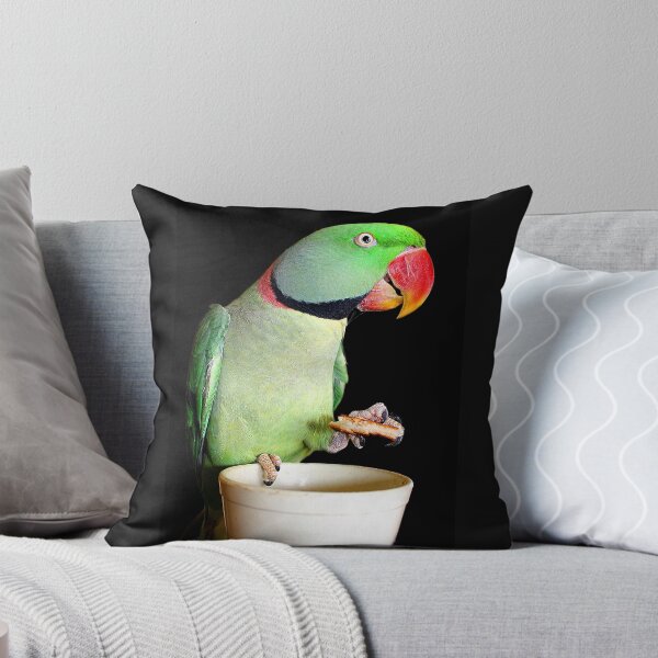 Item preview, Pets - Sam My Alexandrine Enjoying His Toast designed and sold by Phil Le Cren.