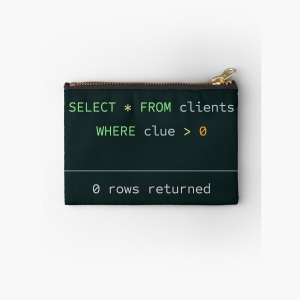 Aperçu de l'œuvre Cadeau drôle de clients de programmation SQL créée et vendue par talisman66.