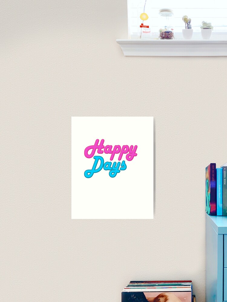 Lámina artística for Sale con la obra «Happy Days Logo Recreation» de  smstees