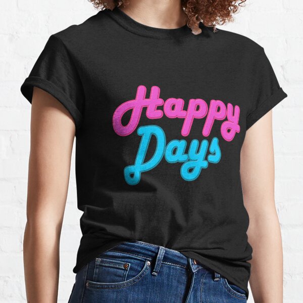 Happy Days Tee Blue Spruce Comfort Colors Aesthetic T-shirt -  UK