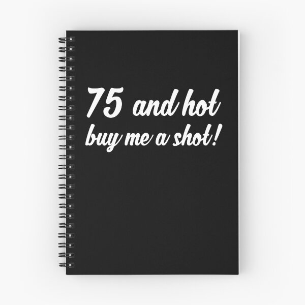 Item preview, 75 And Hot Buy Me A Shot Shirt Funny 75th Birthday T-shirt Great Gift for Grandma Short-Sleeve Jersey Tee designed and sold by Panda Branda.