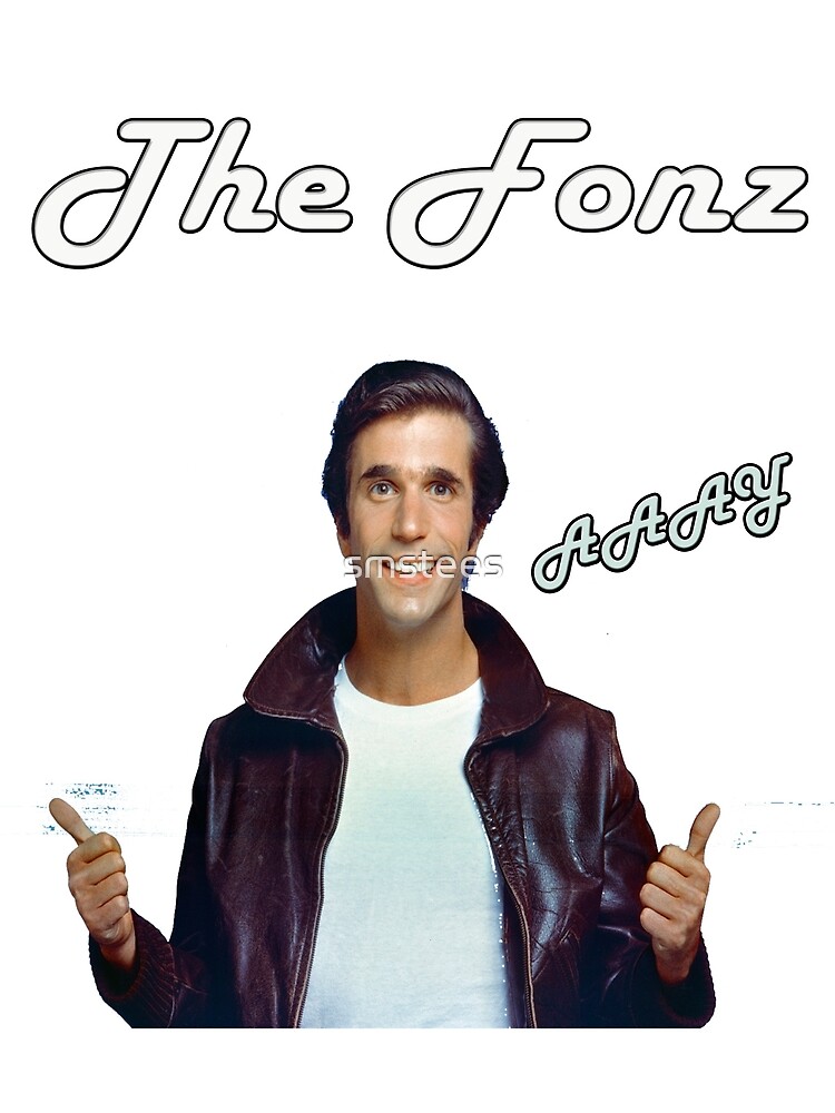 The Fonz Happy Days Greeting Card By Smstees Redbubble