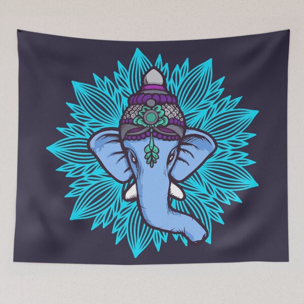 Item preview, Elephant Mandala Ganesha inspired artwork designed and sold by ChillingNation.