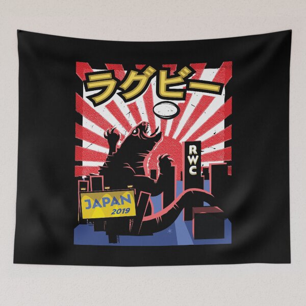 Item preview, Rugby Monster Japan 2019 Rugby Fan Gift designed and sold by oberdoofus.