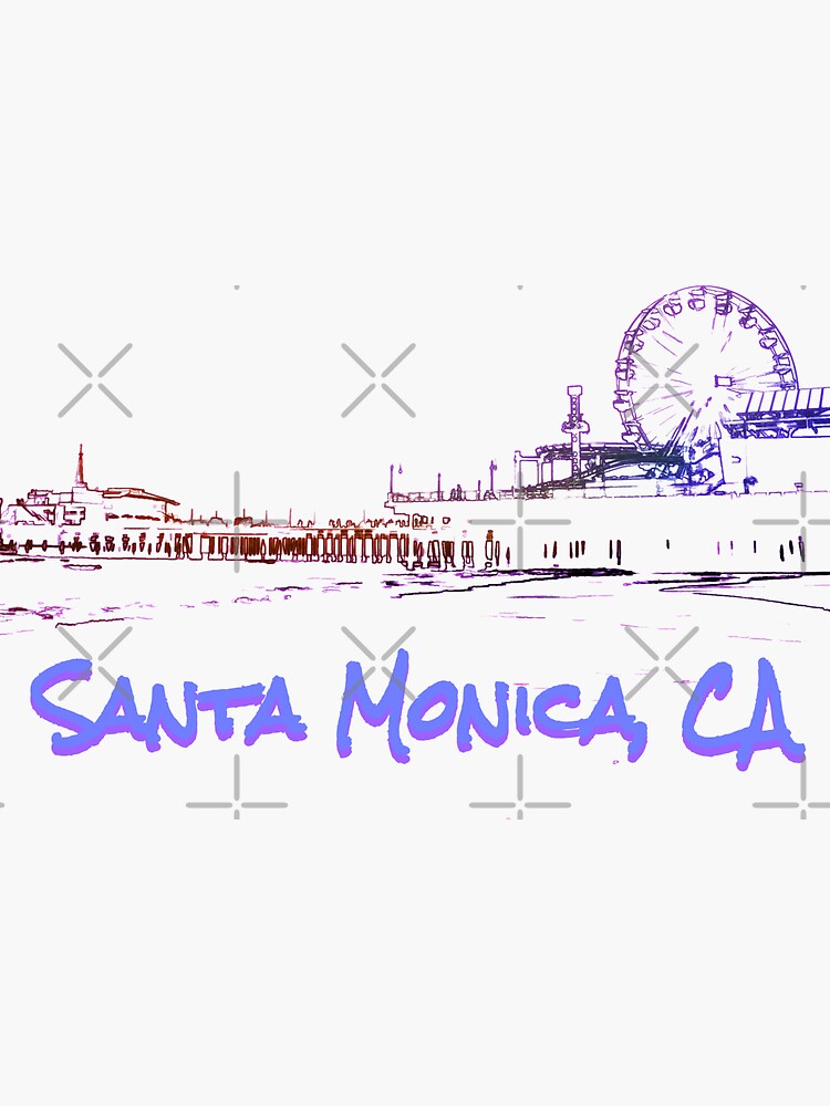 Santa Monica, CA Silhouette by stine1