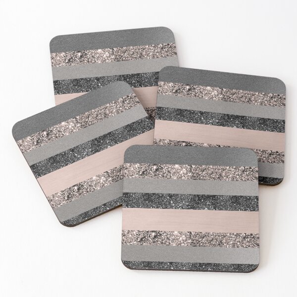 Item preview, Blush Glam Stripes #3 (Photo of Glitter Only - Not Reflective) designed and sold by Anita's & Bella's Art.
