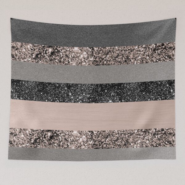 Item preview, Blush Glam Stripes #3 (Photo of Glitter Only - Not Reflective) designed and sold by Anita's & Bella's Art.