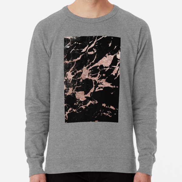 black and rose gold sweatshirt