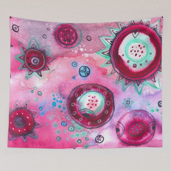 Item preview, Raspberry Punch / Watercolor Abstract designed and sold by Sofya Dushkina.