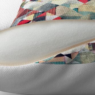 Alternate view of Grunge Weave Pattern Throw Pillow