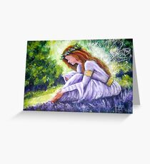 Purple Faerie Greeting Card