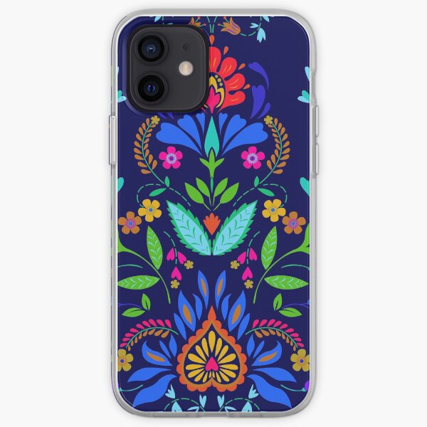 folk pattern - mexican vacation. iPhone Soft Case